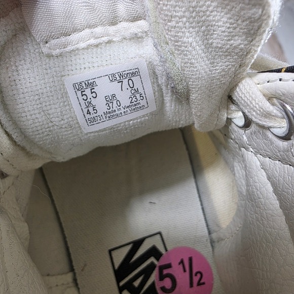 Vans Sk8-Hi brocade Floral High Top‎ Skate Shoes Fashion Sneakers Women's Size 7 - Picture 8 of 8